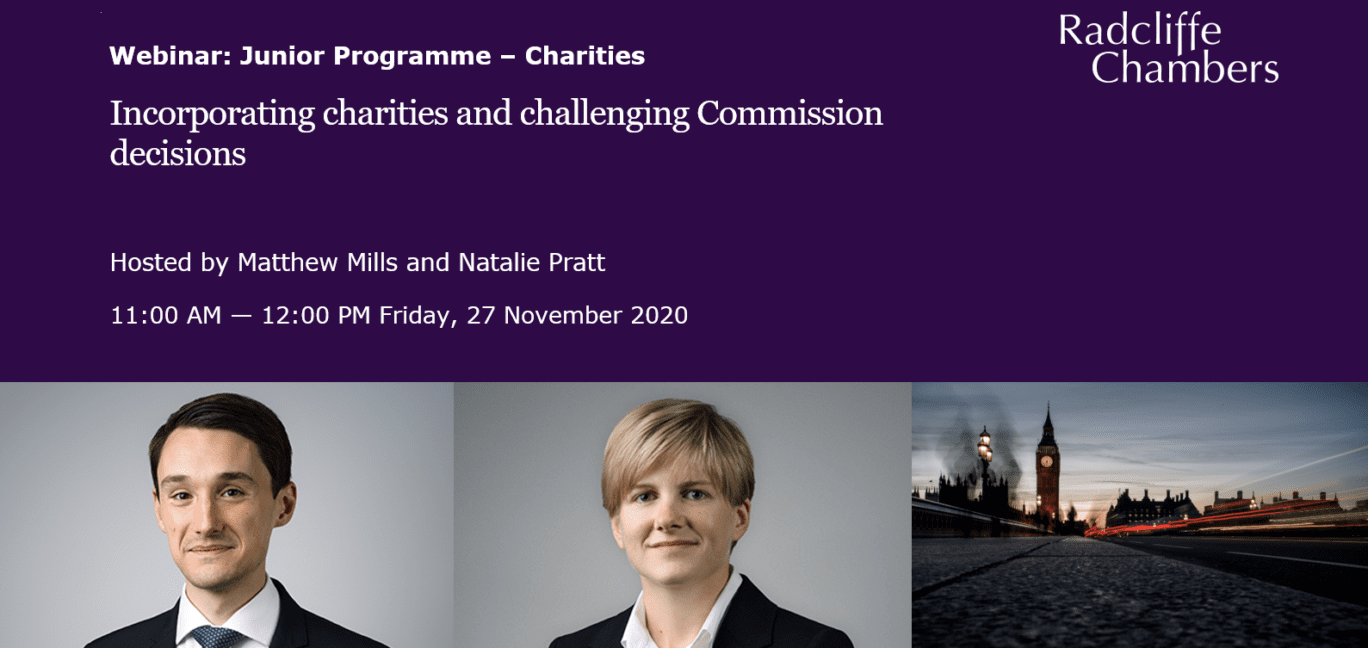Video: Junior Programme: Charities -  Incorporating charities and challenging Commission decisions
