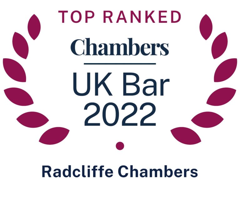 Radcliffe Chambers ranked as a leading London barristers chambers in Chambers UK Bar 2022
