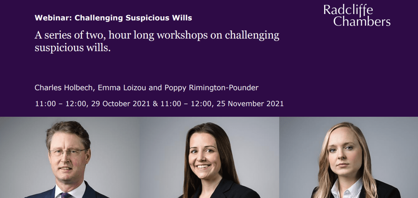 Workshops on challenging suspicious wills